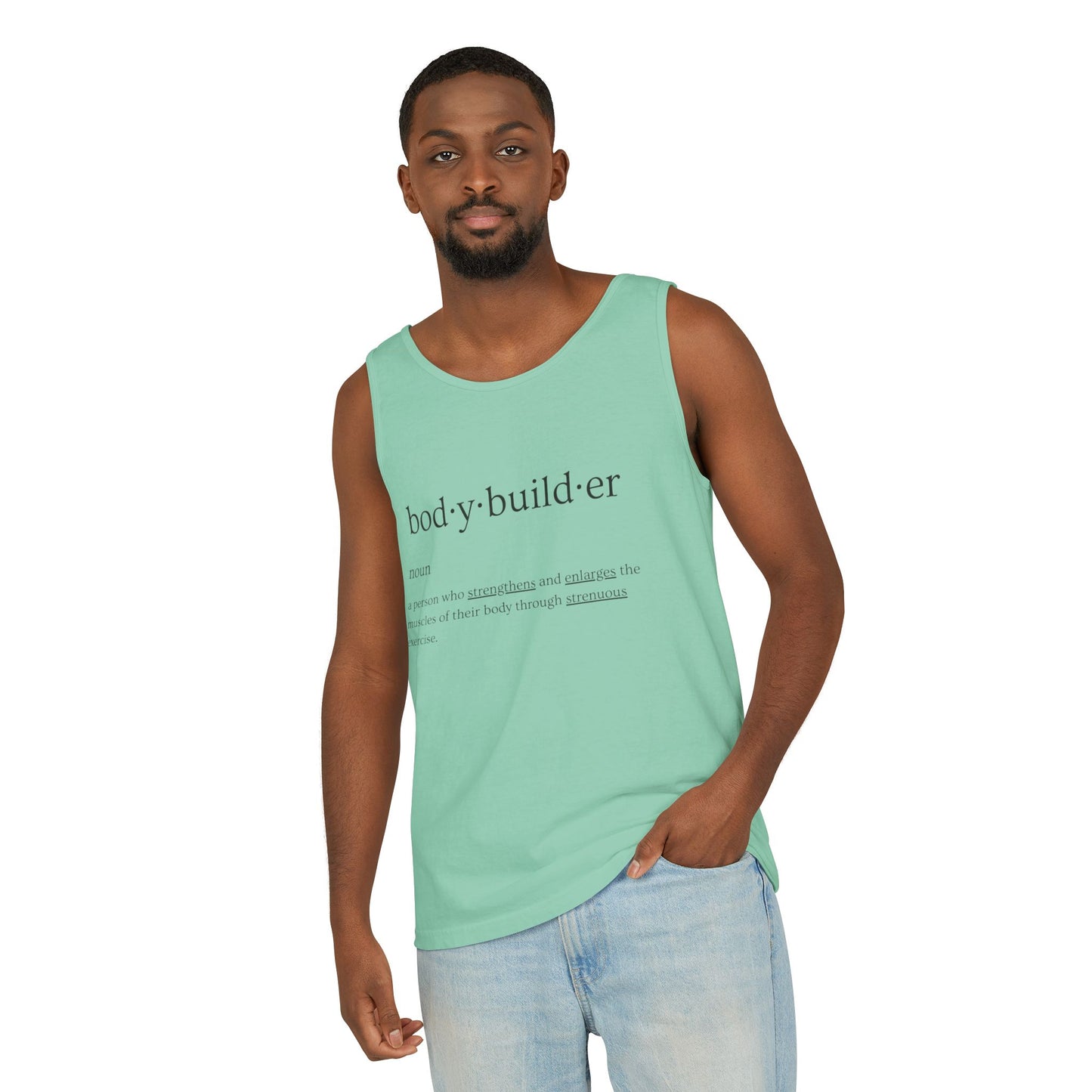 Bodybuilder Definition Unisex Garment-Dyed Tank Top