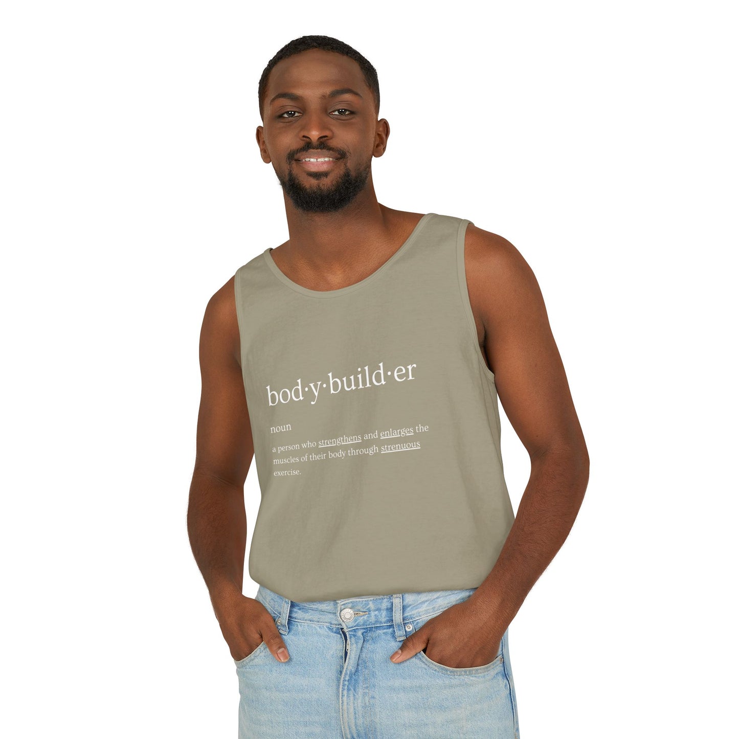 Bodybuilder Definition Unisex Garment-Dyed Tank Top